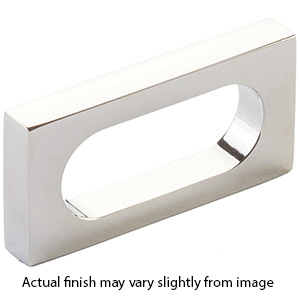 10031-PN - Modern Oval Slot - 2"cc Cabinet Pull - Polished Nickel