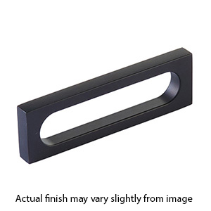 10032-MB - Modern Oval Slot - 3.5"cc Cabinet Pull - Matte Black