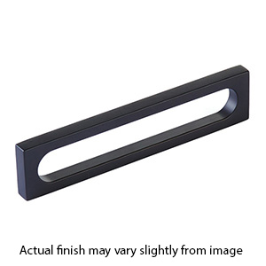 10033-MB - Modern Oval Slot - 5"cc Cabinet Pull - Matte Black