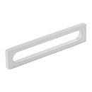 10033-MW - Modern Oval Slot - 5"cc Cabinet Pull - Matte White