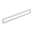 10034-MW - Modern Oval Slot - 8"cc Cabinet Pull - Matte White