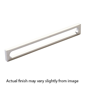 10034-PN - Modern Oval Slot - 8"cc Cabinet Pull - Polished Nickel