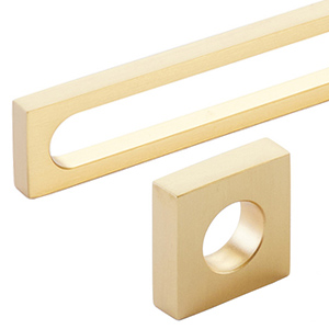 Modern Oval Slot - Satin Brass