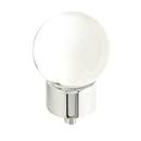 59 - City Lights - 1-3/8" Globe Glass Knob - Polished Chrome