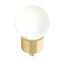 59 - City Lights - 1-3/8" Globe Glass Knob - Satin Brass