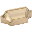 878-SSB - Empire - 3" Cup Pull - Satin Brass