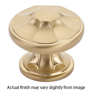 876-SSB - Empire - 1 3/8" Cabinet Knob - Satin Brass