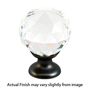 70-CS - Round Stargaze Crystal Knob - 1 1/8"