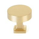 469-SB - Haniburton - 1.25" Round Knob w/Square Base - Satin Nickel