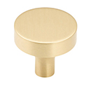 470-SB - Haniburton - 1.25" Round Knob - Satin Brass