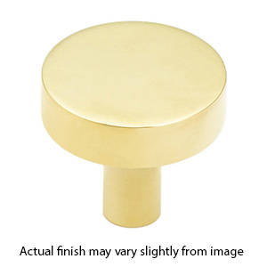 470-UNBR - Haniburton - 1.25" Round Knob - Unlacquered Brass