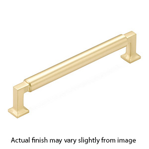 476-SB - Haniburton - 6" cc Cabinet Pull - Satin Brass