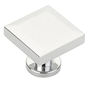 551-26 - Heathrow - 1.25" Square Knob - Polished Chrome