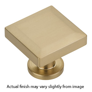 551-SSB - Heathrow - 1.25" Square Knob - Satin Brass