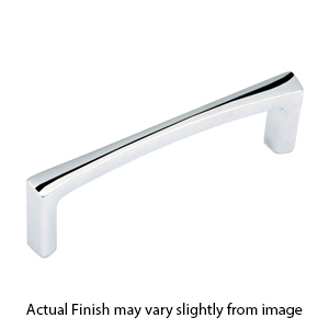 501 - Italian Contemporary - 4" Cabinet Pull - Polished Chrome