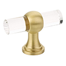 411-SB - Lumiere Transitional - 2" T-Knob - Satin Brass