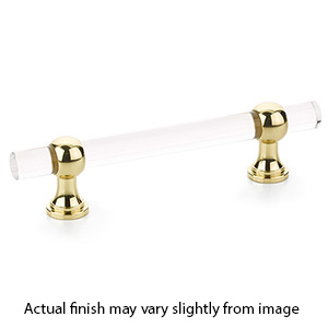 414-03 - Lumiere Transitional - 4" cc Cabinet Pull - Polished Brass