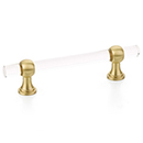 414-SB - Lumiere Transitional - 4" cc Cabinet Pull - Satin Brass