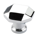 531 26 - Menlo Park - Faceted Knob - Polished Chrome