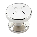 210 PN - Northport - 1 3/8" Round Polygon Knob - Polished Nickel