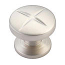 210 15 - Northport - 1 3/8" Round Polygon Knob - Satin Nickel