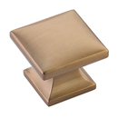 219 BBZ - Northport - 1 3/8" Square Knob - Brushed Bronze