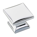 219 26 - Northport - 1 3/8" Square Knob - Polished Chrome