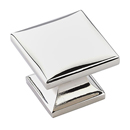 219 PN - Northport - 1 3/8" Square Knob - Polished Nickel