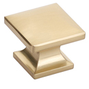 219 SSB - Northport - 1 3/8" Square Knob - Satin Brass