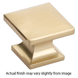 219 SSB - Northport - 1 3/8" Square Knob - Satin Brass