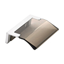 323-26-SM - Positano - Small Edge Pull - Polished Chrome/Smoke