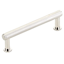 5003-PN - Pub House Knurled - 3.5" cc Cabinet Pull - Polished Nickel