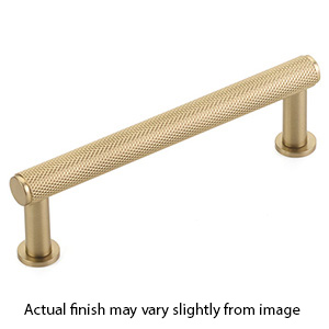 5003-SSB - Pub House Knurled - 3.5" cc Cabinet Pull - Satin Brass