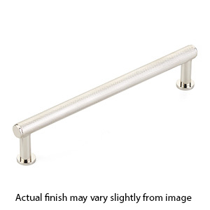 5006-PN - Pub House Knurled - 6" cc Cabinet Pull - Polished Nickel