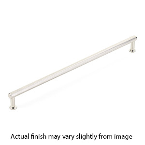 5012-PN - Pub House Knurled - 12" cc Cabinet Pull - Polished Nickel