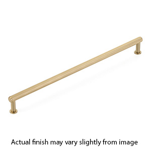 5012-SSB - Pub House Knurled - 12" cc Cabinet Pull - Satin Brass