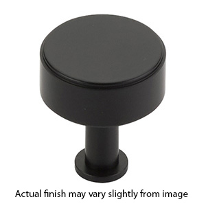 5102-MB - Pub House Smooth - 1.25" Round Knob - Matte Black