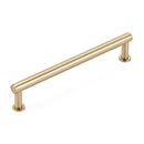 5106-SSB - Pub House Smooth - 6" cc Cabinet Pull - Satin Brass