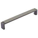 20016-GM - Quadrato - 160mm cc Cabinet Pull - Gun Metal