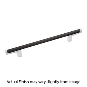 Regatta - 8-13/16" cc Bar Pull - Matte Black/ Polished Chrome