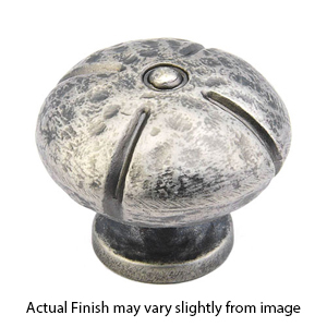 250 VN - Siena - Round 1 3/8" Cabinet Knob - Vibra Nickel