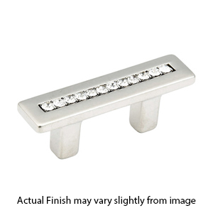 301-15 - Skyevale - 32 mm Cabinet Pull - Satin Nickel w/Crystals