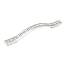 302-15 - Skyevale - 128/160 mm Cabinet Pull - Satin Nickel w/Crystals