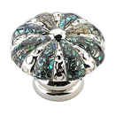 Precious Inlays - 1 3/8" Cabinet Knob - Imperial Shell/ Polished Nickel