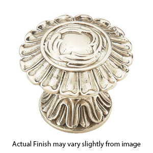 937-WB - French Court - 1.5" Cabinet Knob - White Brass