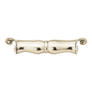 919-WB - French Court - 6.5"cc Cup Pull - White Brass