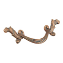 987-MBR - French Court - 3.5"cc Cabinet Pull - Monticello Brass