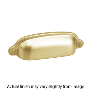 743-SB - Country - 3" cc Cup Pull - Satin Brass