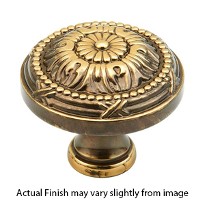 752 ALP - Versailles - 1 1/2" Cabinet Knob - Antique Light Polish