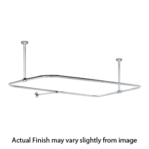 57" x 31" Rectangular Shower Rod - Side/Ceiling Mount